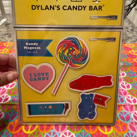 Dylan's Candy Bar Magnets Gummy Bear, Fish, Candy Bar, Heart, Lollipop (set 5) - Picture 3 of 4